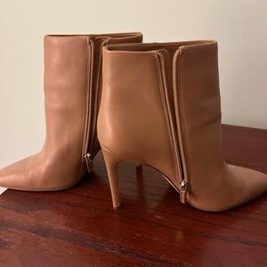 Tan Leather Ankle Boots